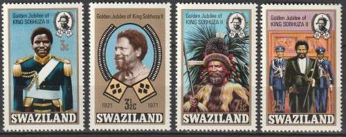 Swaziland - 1971 - 50th anniversary of the reign of King Sobhuza II