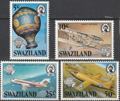 Swaziland - 1983 - Bicentenary of first manned flight Aviation