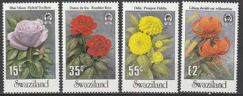 Swaziland - 1987 - Flowers Roses