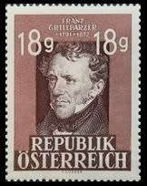 Austria - 1947 - Franz Grillparze