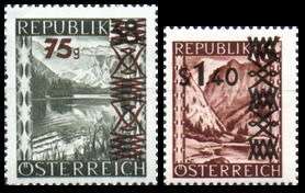 Austria - 1947 - Postage Stamps of 1945-1947 Surcharged New Values