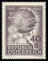 Austria - 1947 - 100th Anniversary of the Telegraph
