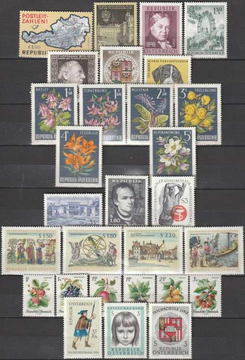 Austria - 1966 - Commemorative Year Set Complete