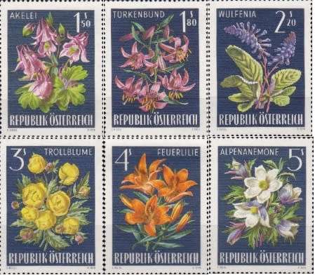 Austria - 1966 - Alpine Flowers