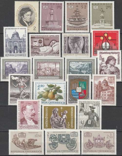 Austria - 1972 - Commemorative Year Set Complete