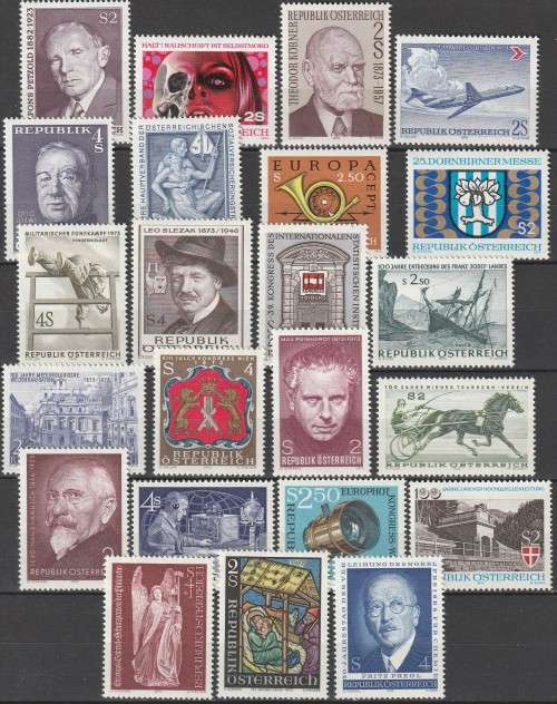 Austria - 1973 - Commemorative Year Set Complete