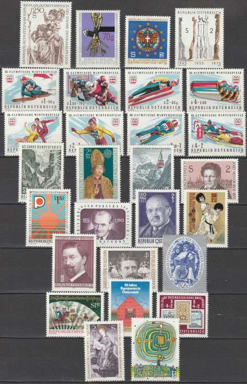 Austria - 1975 - Commemorative Year Set Complete