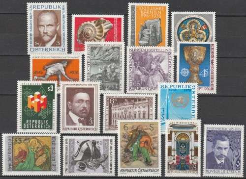 Austria - 1976 - Commemorative Year Set Part