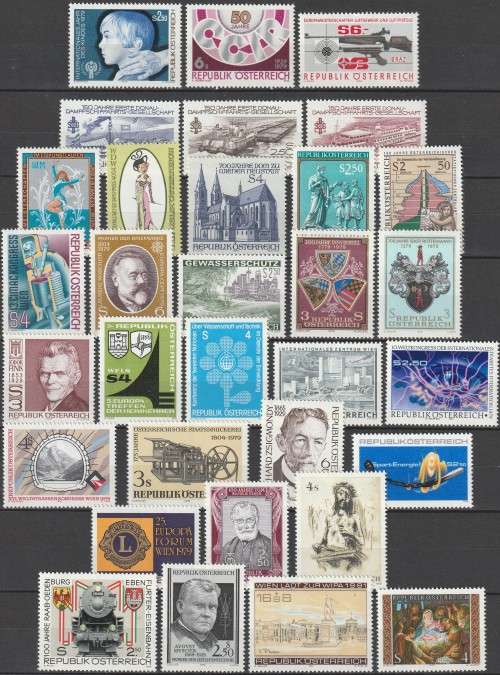 Austria - 1979 - Commemorative Year Set Complete