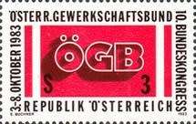 Austria - 1983 - 10th Federal Congress of OGB Trade Unions Federal Congress