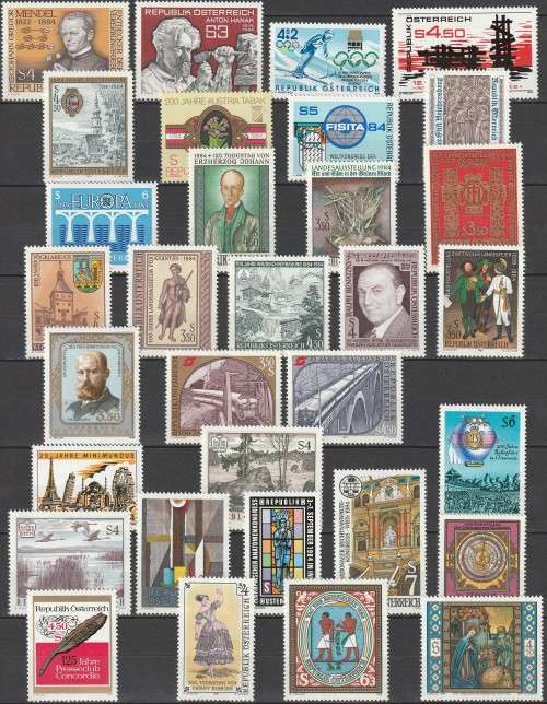Austria - 1984 - Commemorative Year Set Complete