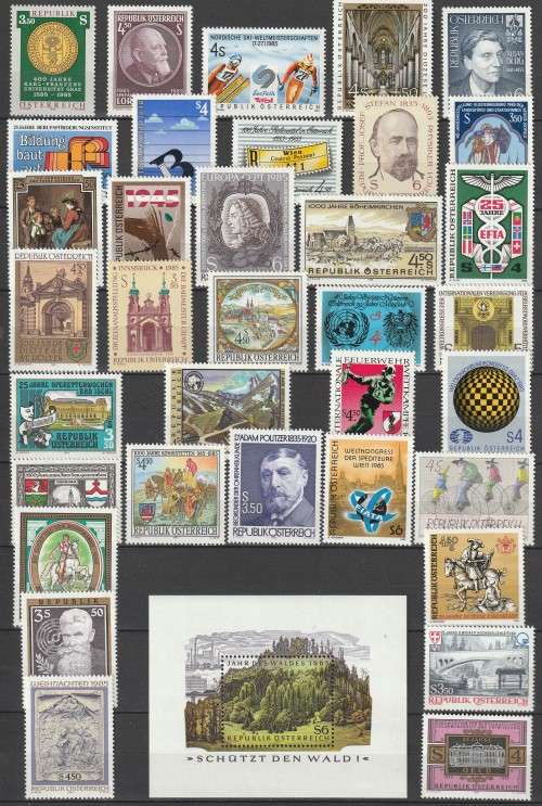Austria - 1985 - Commemorative Year Set Complete