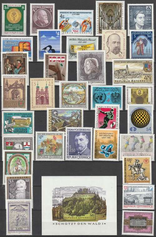 Austria - 1985 - Commemorative Year Set PART