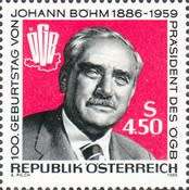 Austria - 1986 - The 100th Anniversary of the Birth of Johann Bohm