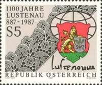 Austria - 1987 - 1100th Anniversary of Lustenau