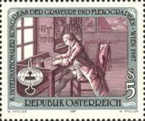 Austria - 1987 -  8th International Engravers` and Flexographers` Convention