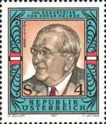 Austria - 1987 - 100th Anniversary of the Birth of Oskar Helmer
