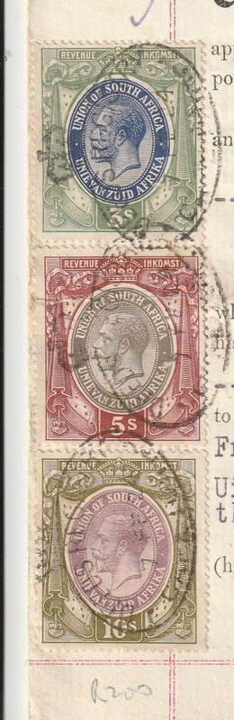 South Africa Union - 1926 - Revenue usage on Morgage Bond