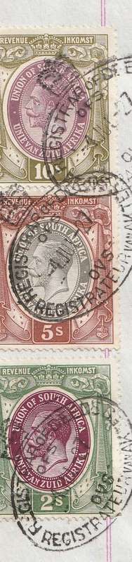 South Africa Union - 1927 - Revenue Usage on Deed of Transfer