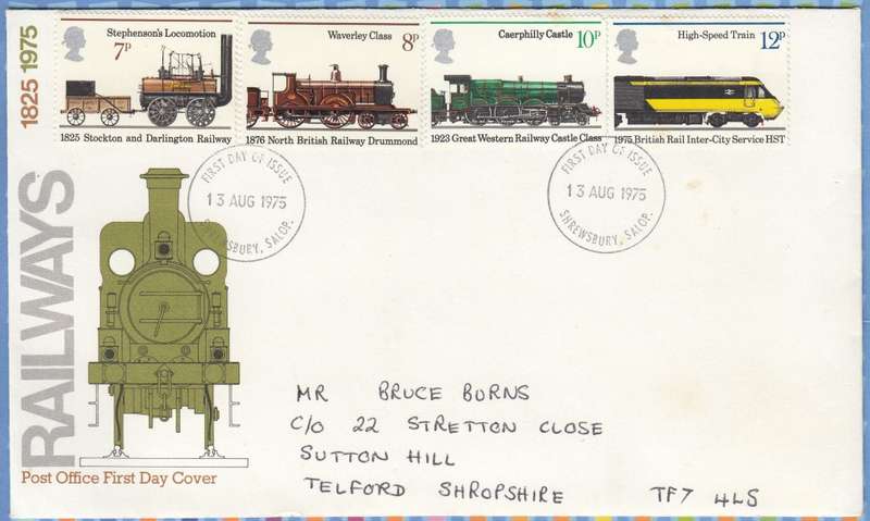 Great Britain Elizabeth II - 1975 - Railways