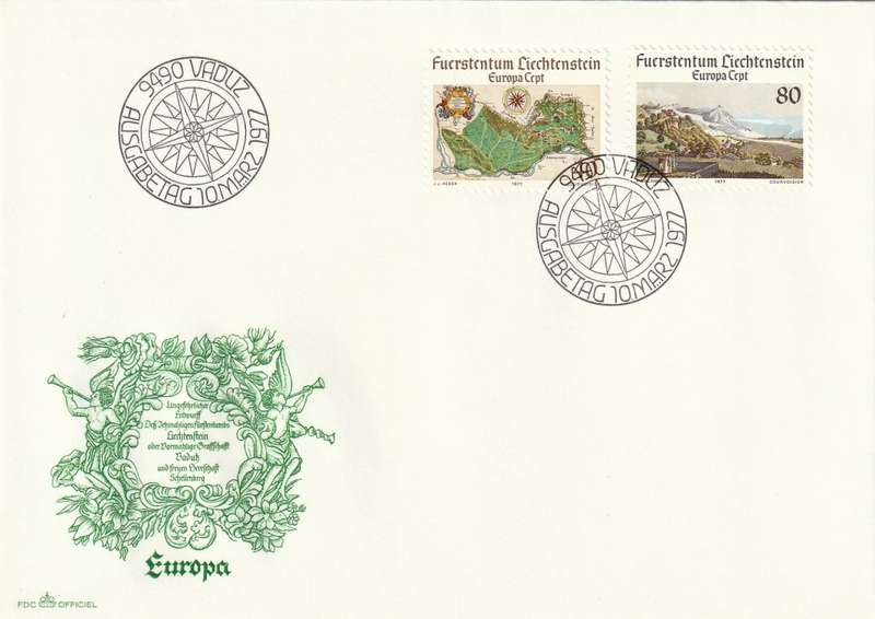 Lichtenstein - 1977 - EUROPA CEPT Maps