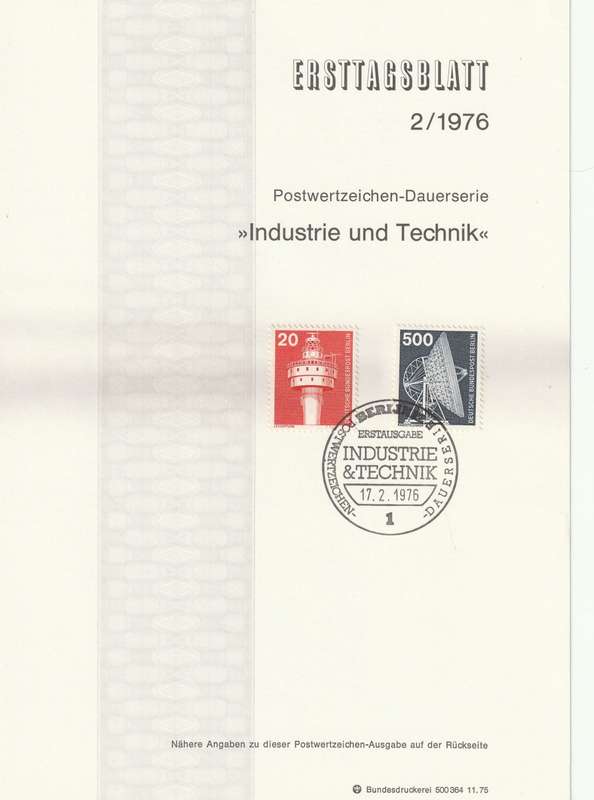 Germany - Berlin - 1976 - Definitive Industry and Technology