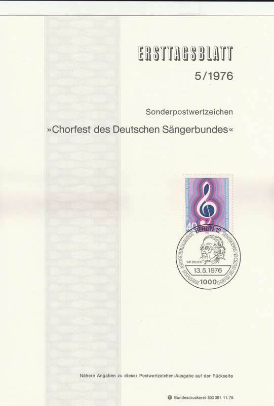 Germany - Berlin - 1976 - German Choir Festival