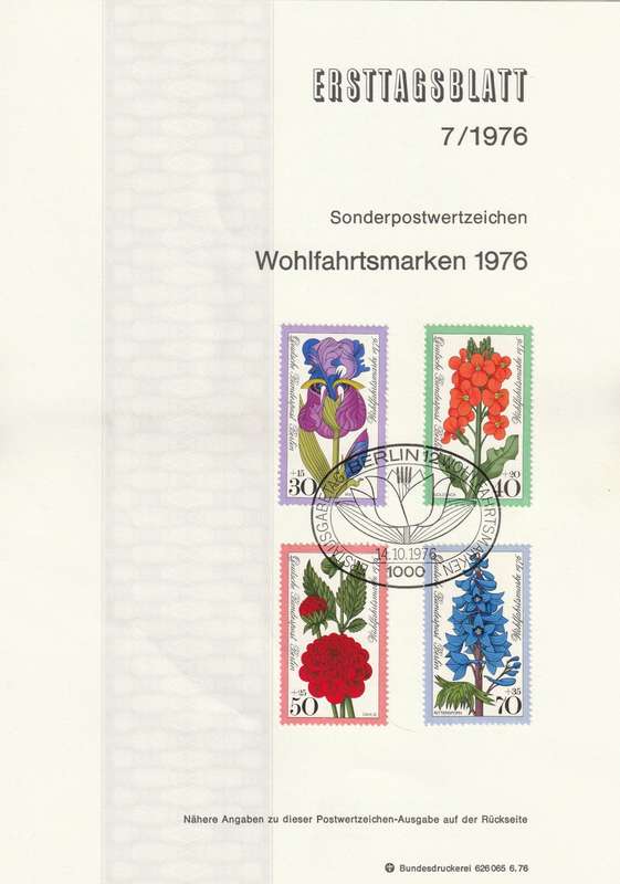 Germany - Berlin - 1976 - Flowers
