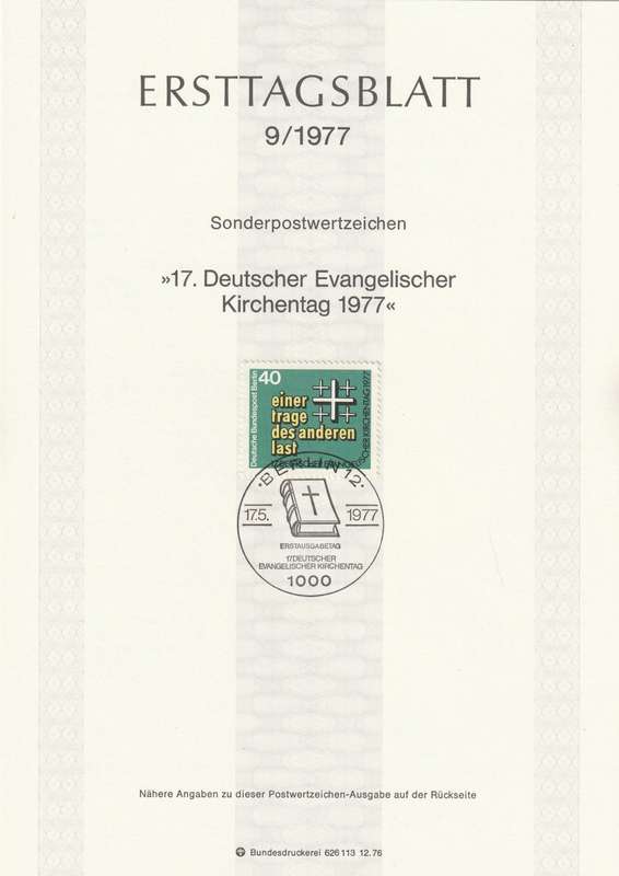 Germany - Berlin - 1977 - 17th meeting of German Protestants