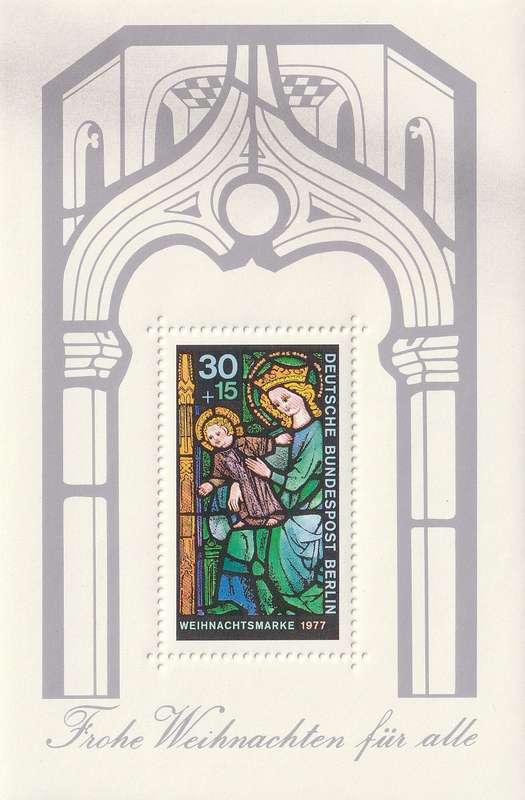 Germany - Berlin - 1977 - Christmas Stained Glass Window