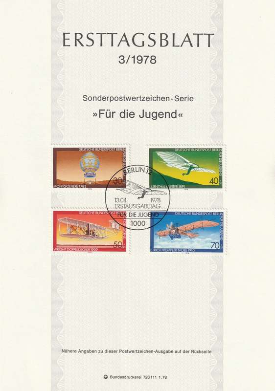 Germany - Berlin - 1978 - Aviation
