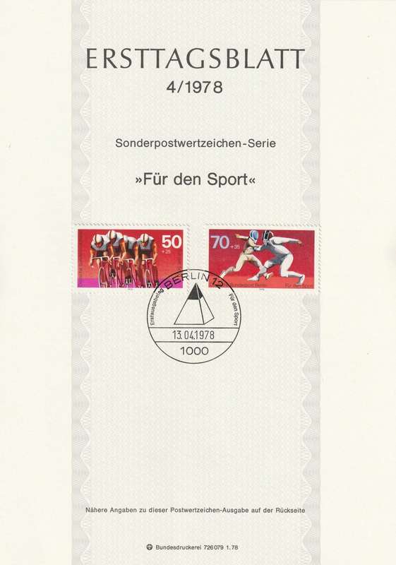 Germany - Berlin - 1978 - Sports