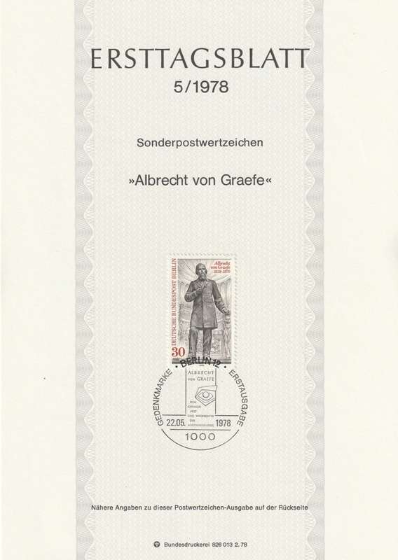 Germany - Berlin - 1978 - Albrecht von Graefe Ophthalmologist