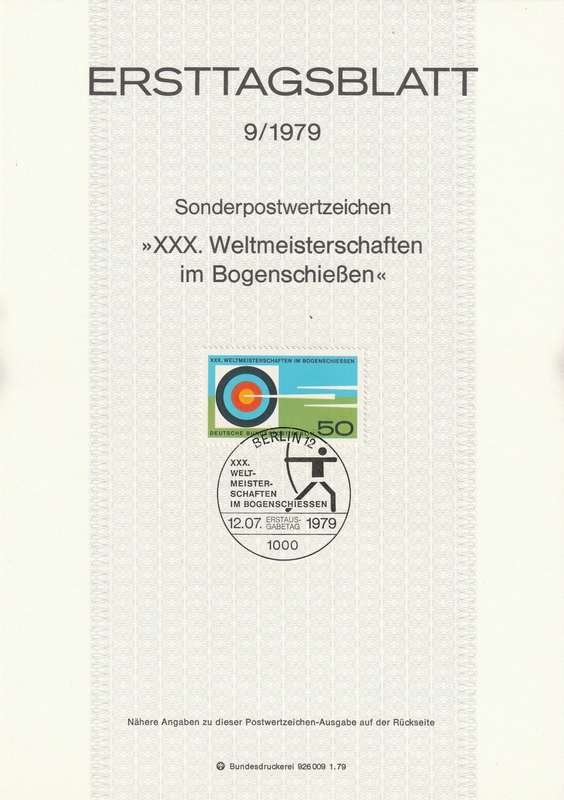 Germany - Berlin - 1979 - World Archery Championships
