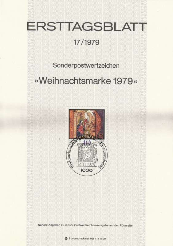 Germany - Berlin - 1979 - Christmas Medieval manuscript