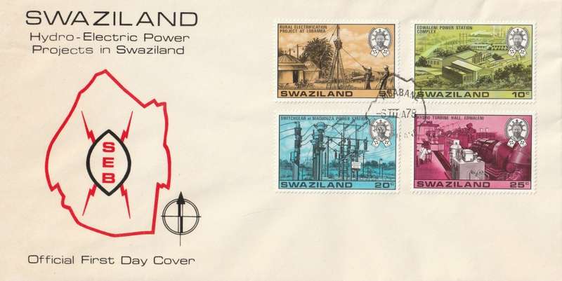 Swaziland - 1978 - Hydroelectric Power: Electricity Complete Set on FDC