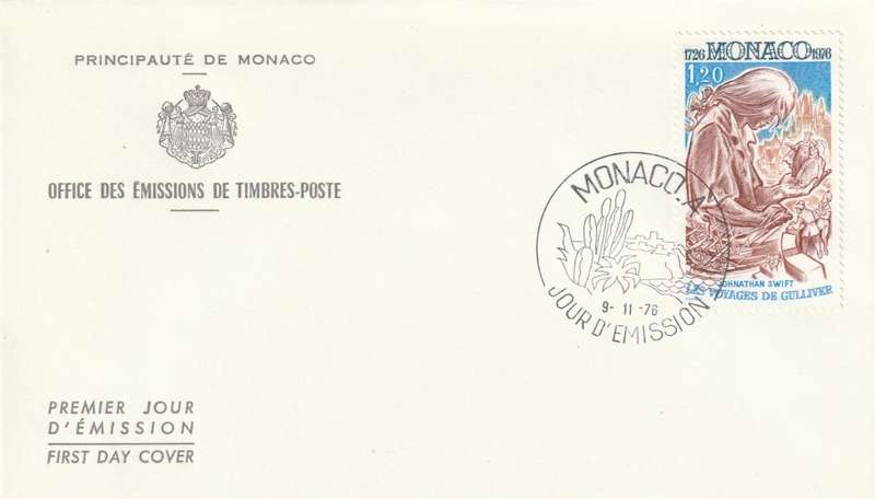Monaco - 1976 - 250th anniversary of the publication of Gullivers Travels