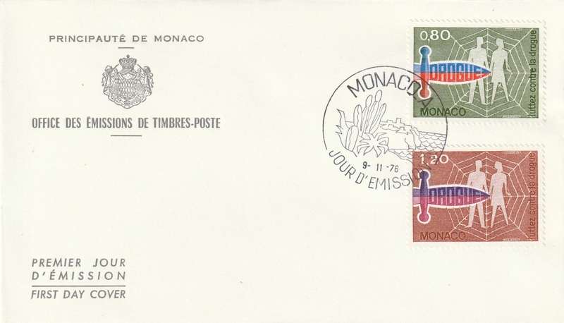 Monaco - 1976 - Fight against drug abuse
