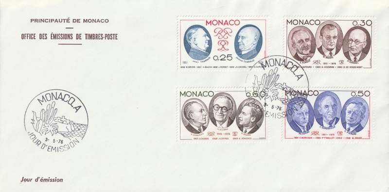 Monaco - 1976 - Literary Council of Monaco 25th anniversary (2 covers)