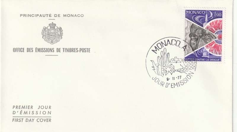 Monaco - 1977 - Fight against drug abuse