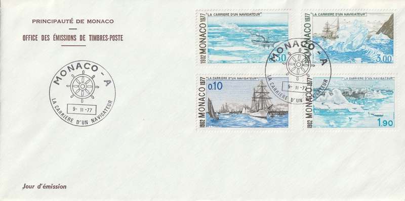 Monaco - 1977 - The Career of a Sailor by Prince Albert I (Set 2 - 2 covers)