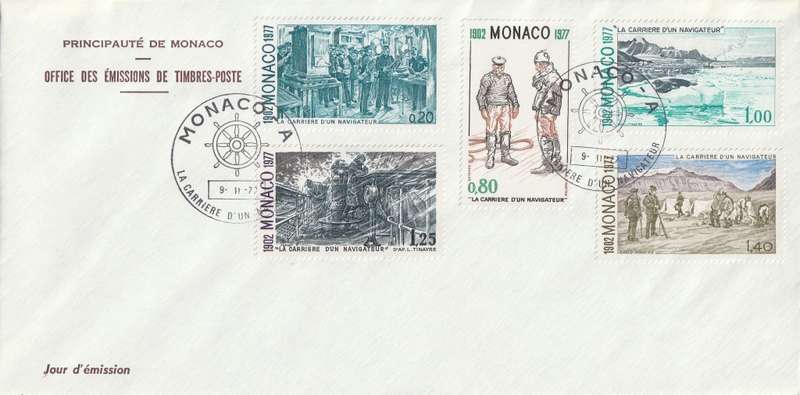 Monaco - 1977 - The Career of a Sailor by Prince Albert I (Set 2 - 2 covers)