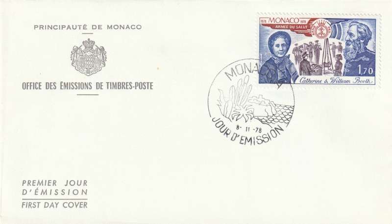 Monaco - 1978 - Centenary of founding of Salvation Army