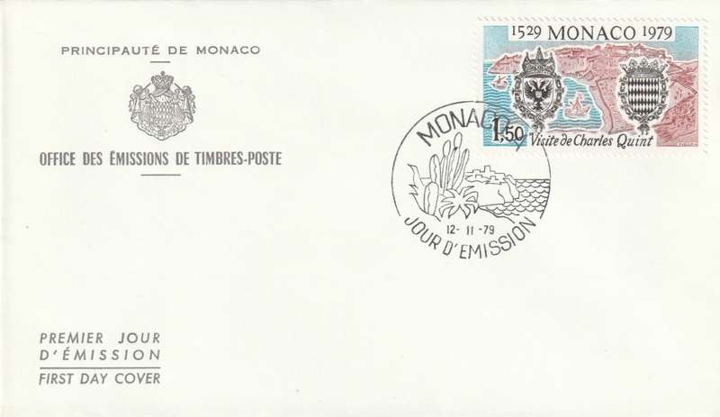 Monaco - 1979 - Emperor Charles V visit to Monaco 450th anniversary