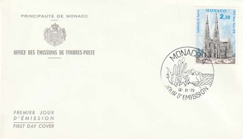 Monaco - 1979 - St. Patricks Cathedral New York City Centenary