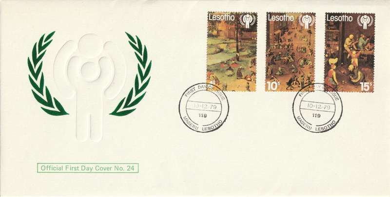 Lesotho - 1979 - International Year of the Child IYC - Complete Set on FDC