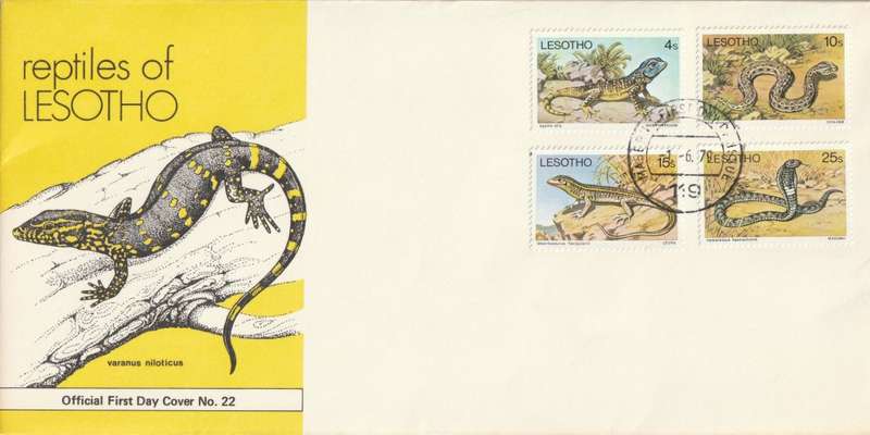 Lesotho - 1979 - Reptiles FDC