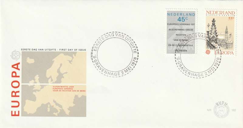 Netherlands - 1978 - European Treaty of Human Rights. EUROPA CEPT