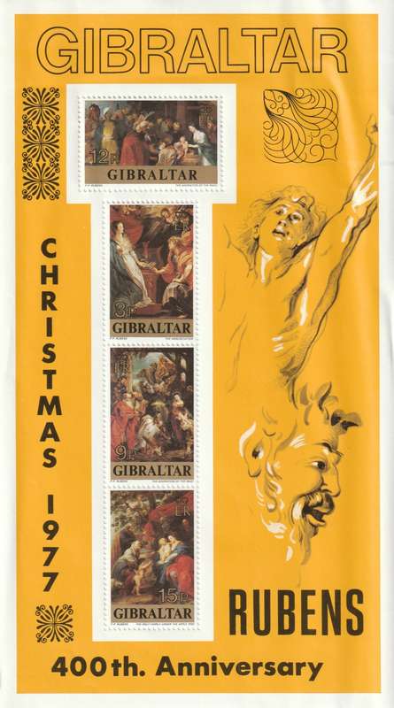 Gibraltar - 1977 - Christmas Miniature Sheet