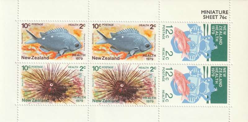 New Zealand - 1979 - Health Sea Creatures